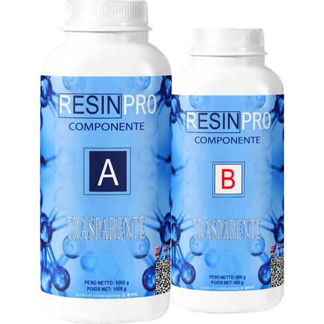 RESINA EPOSSIDICA ULTRA TRASPARENTE / MULTIUSO 320 GR – Effetto acqua cristallina, per creazioni artistiche, gioielli, oggetti decorativi, rivestimenti e modellazioni – assistenza tecnica in italiano (1/5)