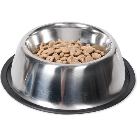 Gamelle anti-basculement en acier inoxydable 304, antidérapante et silencieuse, résistante aux morsures et facile à laver, convient aux et aux chiens