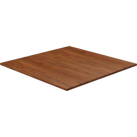 Dessus de table Plateau De Table Plan de travail carré Marron foncé80x80x1,5cm Bois chêne traité BZTHBS679526 (1/4)