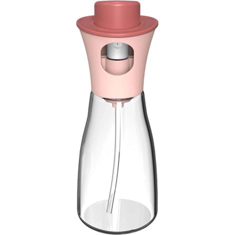 Bouteille d’huile d’olive en verre réutilisable pour huile et vinaigre – – Transparent. facile à nettoyer et pratique (1/5)