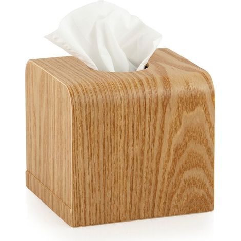Boîte à Mouchoirs Carrée en Bois de Saule (1/2)
