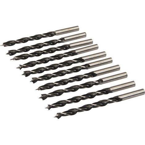 10 x Holzspiralbohrer mit Zentrierspitze 6mm