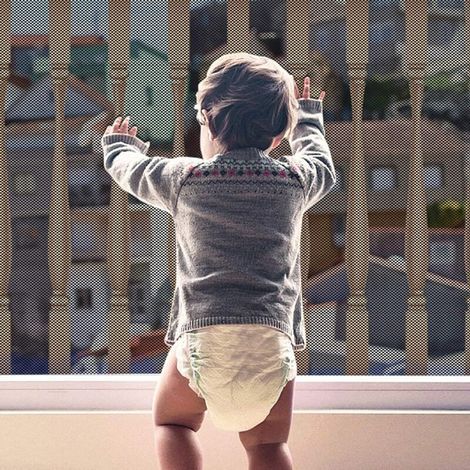 Filet de sécurité pour enfants, filet de protection pour bébé pour balcon et escaliers, 300 x 90 cm, barrière de sécurité réglable et robuste en maille pour chat et jouets, noir (1/5)