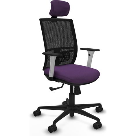Silla de oficina piqueras y crespo Yunquera blanco espuma alta densidad (1/2)