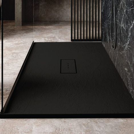 Plato de ducha resina VIC NEGRO  70x140 cm (1/5)