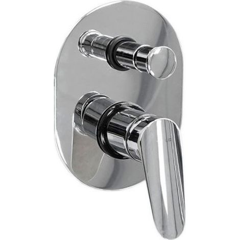 Miscelatore monocomando doccia incasso con deviatore Nobili Hof HF122100CR Cromato (1/3)
