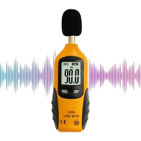 ThreeH Décibelmètre Sonomètre numérique 30-130dB Ecran LCD Rétro-éclairé Haute Précision Mesure pour la Maison, l'Usine, la Salle de Classe, les Voisins Bruyants,de (1/4)