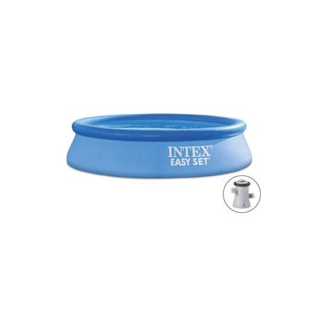 PISCINA EASY SET ROTONDA  AUTOPORTANTE C/POMPA FILTRO CM.244x61H.  capacitÃE lt.1942  peso kg.7,8 (28108)    INTEX