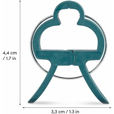 Clips de corbata para plantas: 50 clips para plantas verdes, tamaño M, ayuda para trepar plantas en estaca en espiral o estaca de bambú, clips para jardinería y parches de verduras. (1/5)