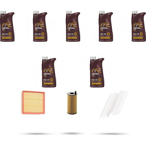 Kit tagliando 3 FILTRI e 7L OLIO compatibile con Dodge Nitro 2.8 CRD 130kw dal 2007 (1/5)