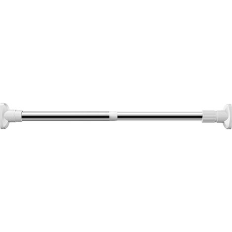 Barra telescópica para cortinas sin necesidad de taladrar, para baño, ventana o armario, de 50 a 80 cm (diámetro 22 mm). (1/5)