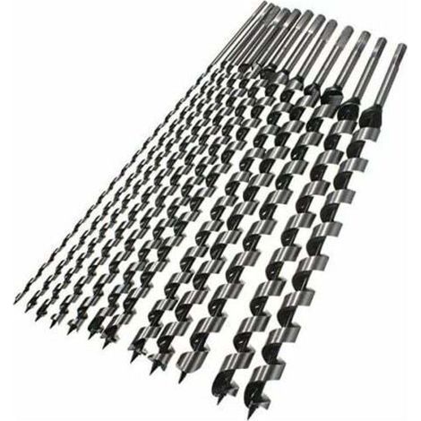 Ulisem 460mm 6-28mm Hex Shank Point Brad Point Auger Drill Bit Spiral Wood Drill Bit Drilling Tool - 16mm (1/4)