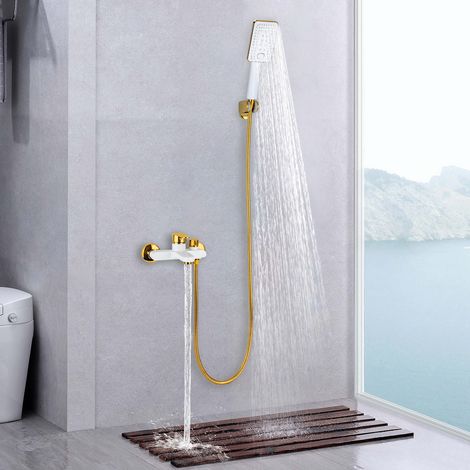 Ensemble de robinetterie de douche, robinet de baignoire avec douchette à main, mitigeur de salle de bains, ensemble de douche, ensemble de douche et de robinetterie de salle de bains (1/5)