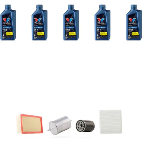 Kit tagliando 4 FILTRI e 5L OLIO compatibile con Audi A4 (B6,B7) 1.8 20v turbo 120kw dal 2002 al 2008 (1/5)