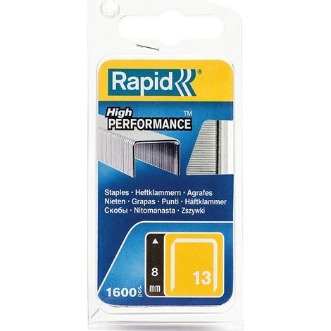 RAPID grapas rapid 13/8 galv. p/tapizar 1600ud , Grapas Rapid 13/8 Grapas finas fabricadas en acero de alto rendimiento con corte de precisión Alambre galvanizado Alamb