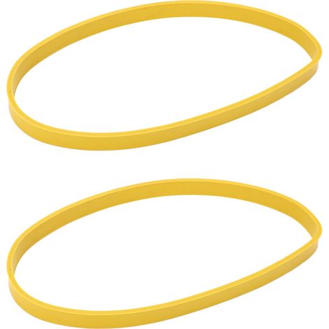 Lot de 2 pneus de scie à ruban antidérapants en caoutchouc jaune pour le travail du bois, compatibles avec les roues de scie à ruban de 8 pouces. (1/5)