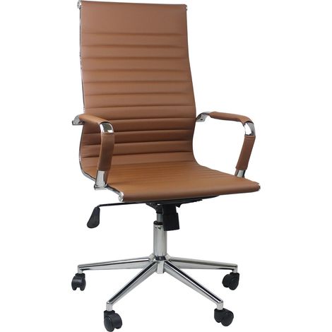 Silla de Escritorio con Ruedas Elegance 116x89x60cm Thinia Home (1/5)