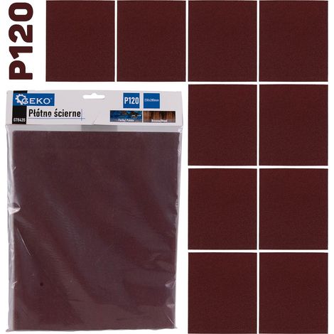Schleiftuch - Blatt 230x280mm P120 (10/500) (1/3)