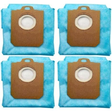 Lot de 4/10 sacs d'aspirateur pour Homerun 3000 Series XU3100/01 XU3110/02, sacs à poussière non tissés soufflés par fusion, recharges de station auto-vides, lot de 4/10 (1/5)