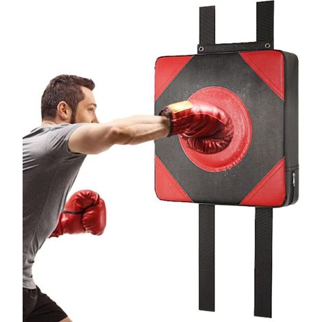 Tapis de Frappe Mural, Tapis Mural de Boxe, Coussinet de Blocage de Bouclier Sportif, Sac éponge à Haute élasticité en Cuir PU, Mousse Cible Murale, pour l'entraînement Sportif