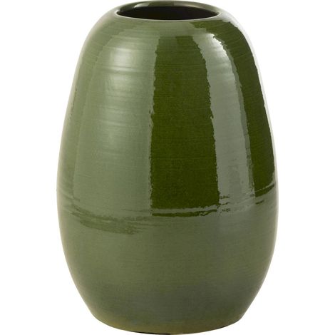 Vase décoratif en porcelaine vert pour intérieur élégant - Vert intense porcelaine (1/2)