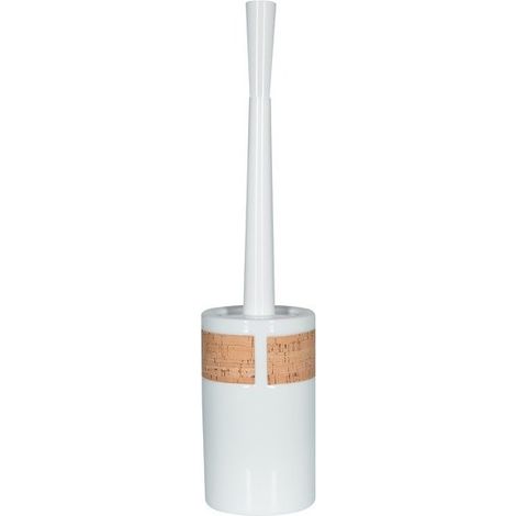 Brosse Wc avec support Porcelaine TUBE NATURE Blanc Spirella (1/2)