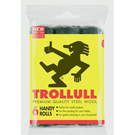 Trollull TRL772015 Handy Rolls Fine Steel Wool Pack 6 TRO772015 (1/2)