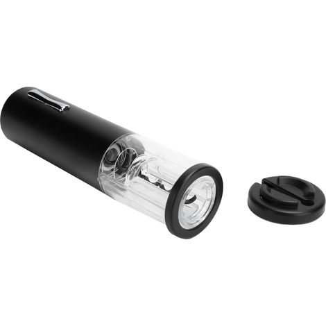 Ouvre-bouteille électrique, ouvre-bouteille électrique portable avec base coupe-soudure, noir, chargement USB. (1/5)