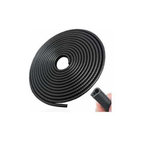 5M Noir Protection Porte De Voiture,Protecteur de Bord sans Colle en Forme de U en Caoutchouc pour la Plupart des Voitures