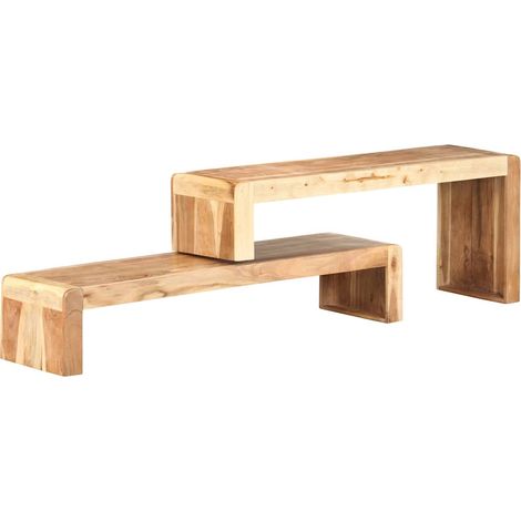 Meubles TV 2 pcs pour Salon - Armoire TV Bois d'acacia massif BV186791 - BonneVie (1/5)