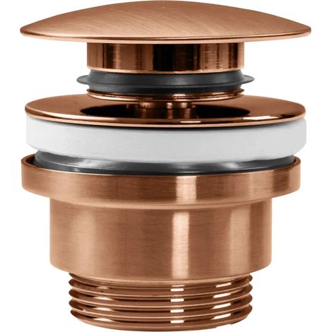 Universal Basin Click-Clack Plug REA BRUSH COPPER