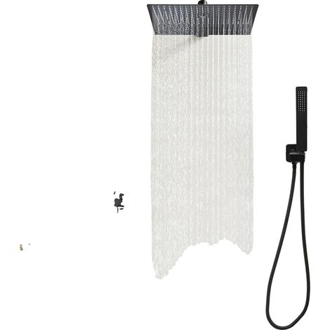 Sistema de ducha, construcción en latón y acero inoxidable, interfaz de 1/2 pulgada, núcleo de válvula de cerámica, carcasa de material duradero, fácil montaje. (1/5)
