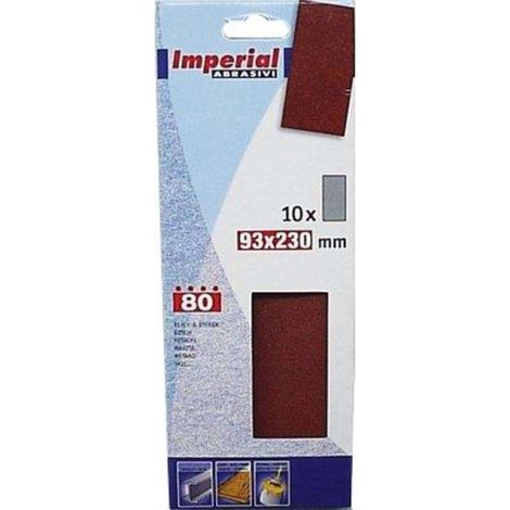 CARTA ABRASIVA A FOGLI IMPERIAL - GRANA 50 MM 93X230 CF=PZ 10 - 4 confezione