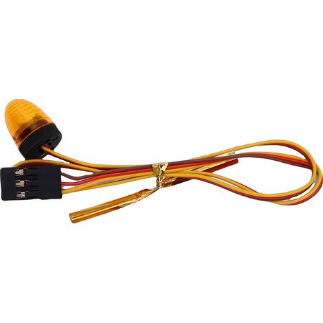 Lampe d'alarme LED clignotante rotative pour voiture télécommandée, orange (1/5)