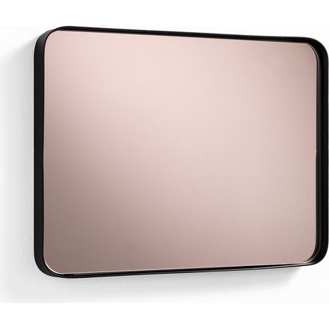 Specchio parete rose gold rettangolare cornice nera Bronze Rectangular