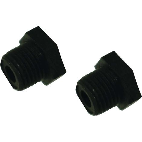 Cyclingcolors – Lot de 2 bouchons mâles 1/4 en PVC – Raccord à visser pour tuyaux d'arrosage – Connexion étanche et sécurisée