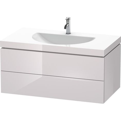 Lavabo meuble Duravit DARLING NEW 1000x540mm sans trop plein 1 trou de robinetterie blanc lilas brillant