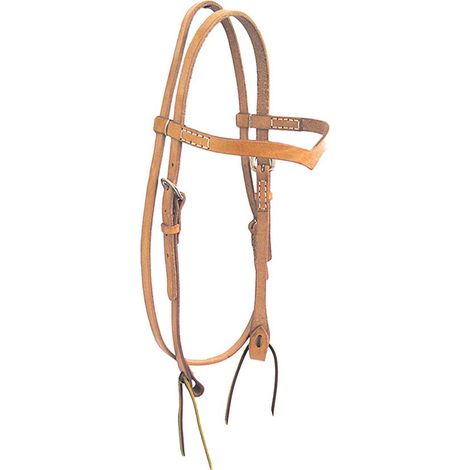 Taglia unica, Nero: Testiera western con frontalino a V