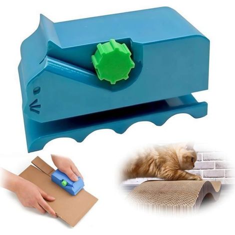 Découpeur Carton - Machine à Découper Bandes de Carton pour Griffoirs à Chat - Imprimé en 3D - 2 Pièces (1/4)