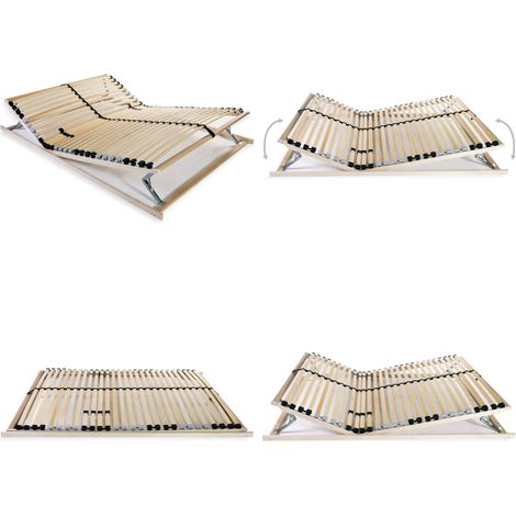 Lattenrost mit 28 Latten 7 Zonen 100x200 cm - Lattenrost - Holzrahmen - Buche - Birkenholz - Lattenrost 100x200 - Home & Living (1/5)