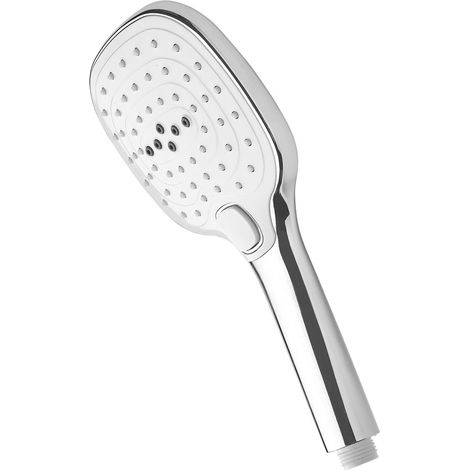 Manette de douche 3 fonctions avec poussoir 12 cm. (1/2)