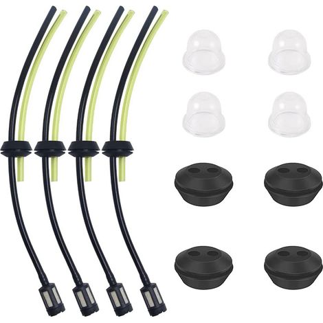 Kit de durite de carburant universel 4X avec filtre à essence, durite et bulle d'essence pour débroussailleuse et taille-haie