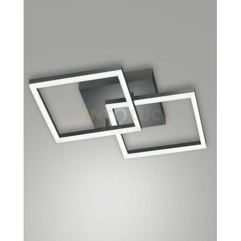 BARD APPLIQUE ANTRACITE NW 2 LUCI A LED 4000K - 39W - 4050 lm DIMMERABILE C/ACC