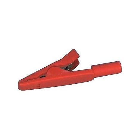 SKS Hirschmann MA 1 Morsetto a coccodrillo Connettore 2 mm CAT I Rosso