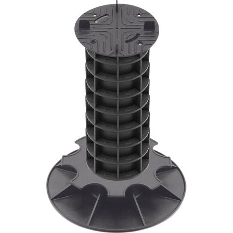 Plot terrasse dalle réglable 29 - 32 cm - Noir