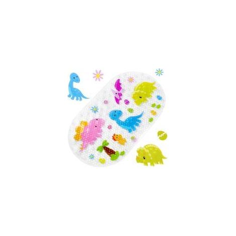 69x39cm Baozun Tapis de Bain de Bande dessinée, Tapis de Baignoire antidérapant avec Ventouse Tapis de Douche (Dinosaure) (1/5)