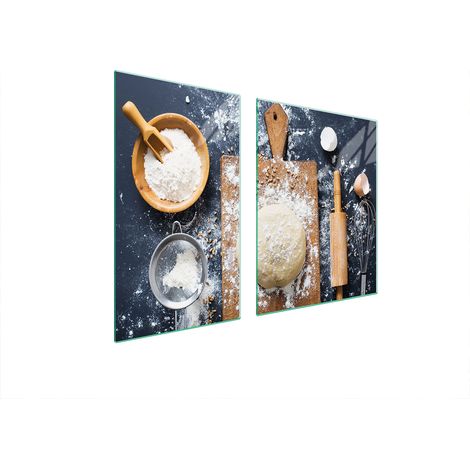 PLATO DE VIDRIO Y TABLA DE CORTAR 100x52 COCINA (1/5)