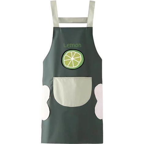 Tablier De Cuisine Femme Sans Manches,Tablier De Chef Imperméable En Pvc,Tablier Réglable Pour Cuisine,Pâtisserie,Barbecue–1[CA262] (1/5)