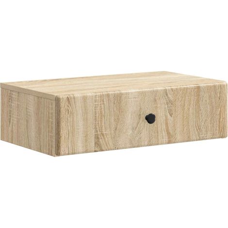 Wall-Mounted Side Table Sonoma Oak 59 x 34.5 x 17 cm vidaXL