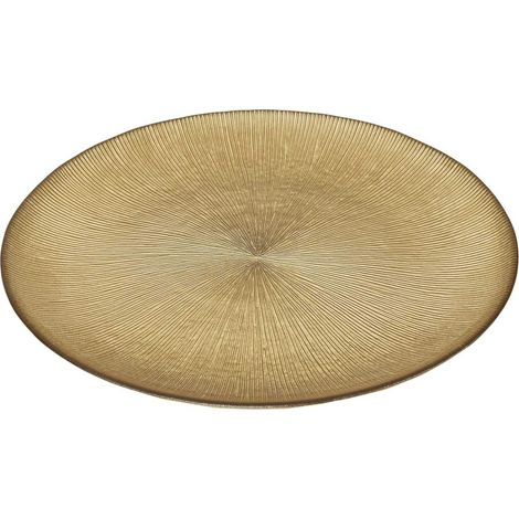 Lot de 12 assiettes plates en verre MIRAGE